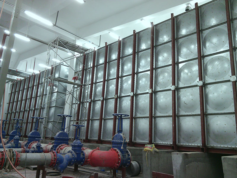 延邊農心白山水工廠安裝的鍍鋅水箱