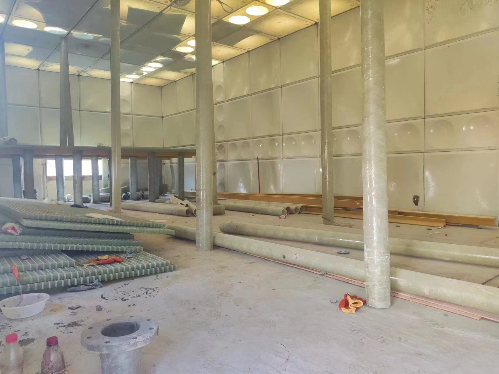 江西吉安220立方玻璃鋼保溫水箱