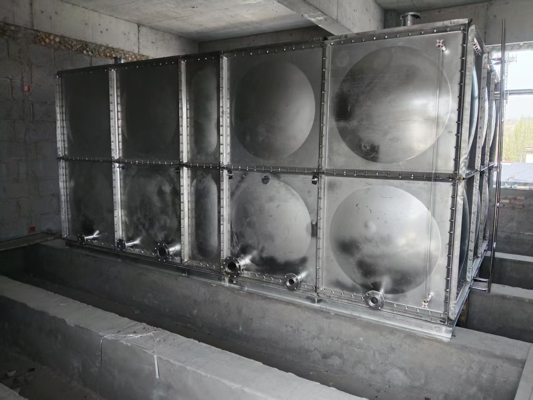 養老院裝配式不銹鋼水箱